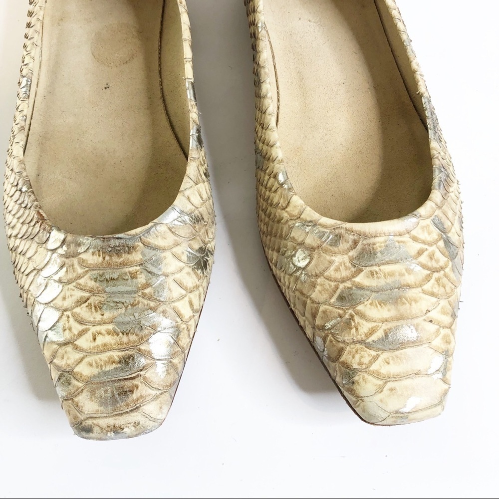 Stuart Weizmann | Snakeskin Flats - Picture 2 of 4